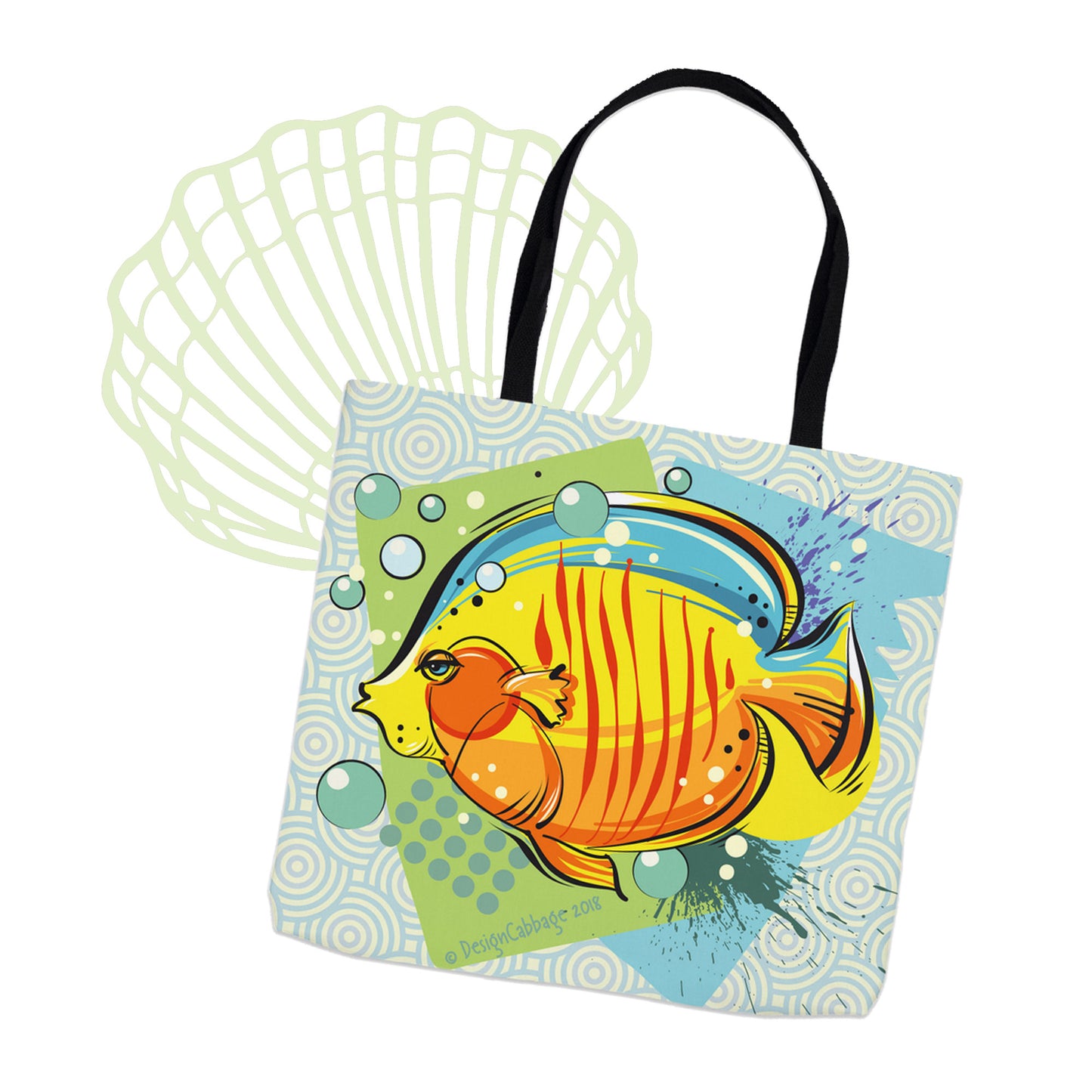 Tropical Fish Graphic Tote Bag - ScubaCrew® Collection