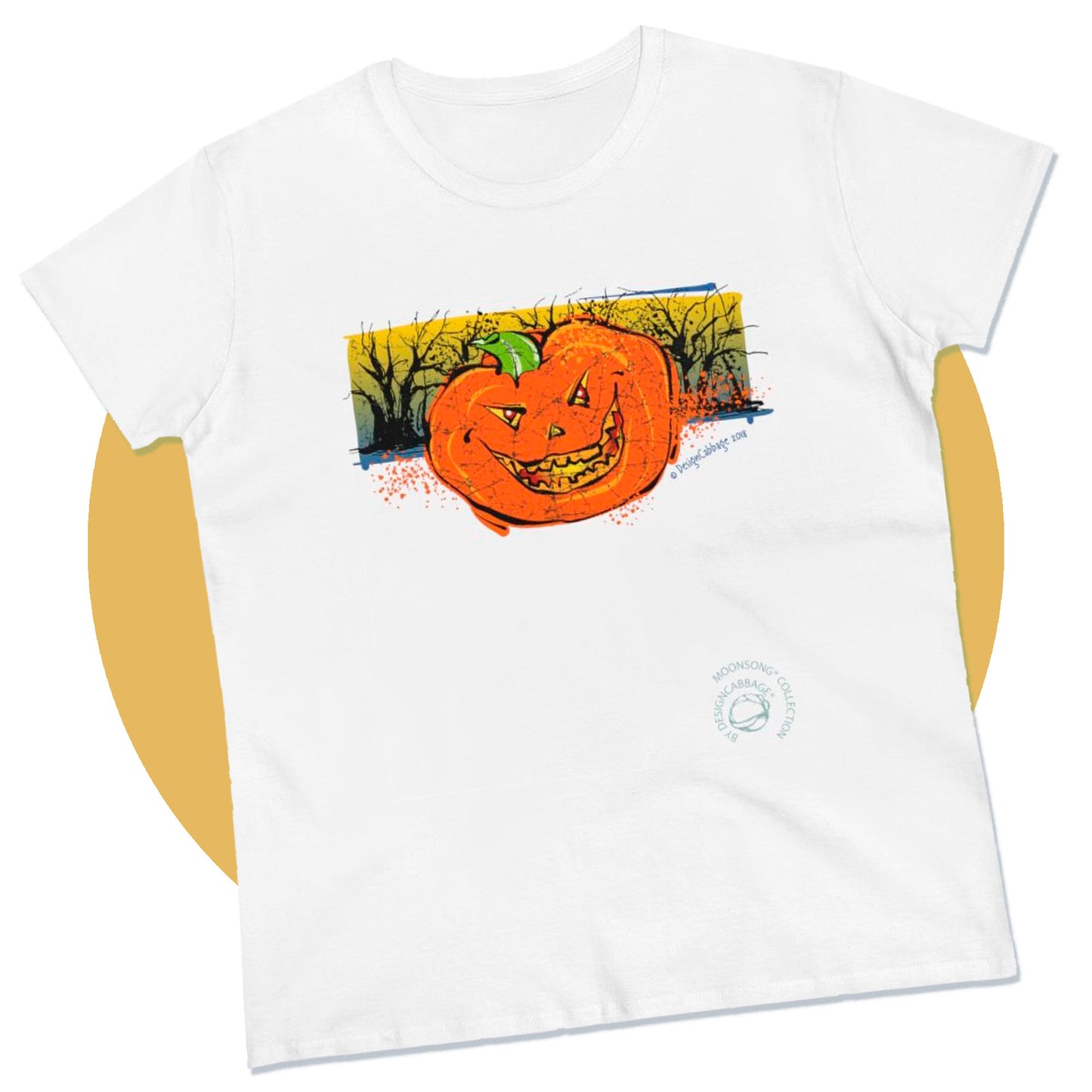 Halloween Pumpkin Graphic T-Shirt - MoonSong® Collection - Women's Tee