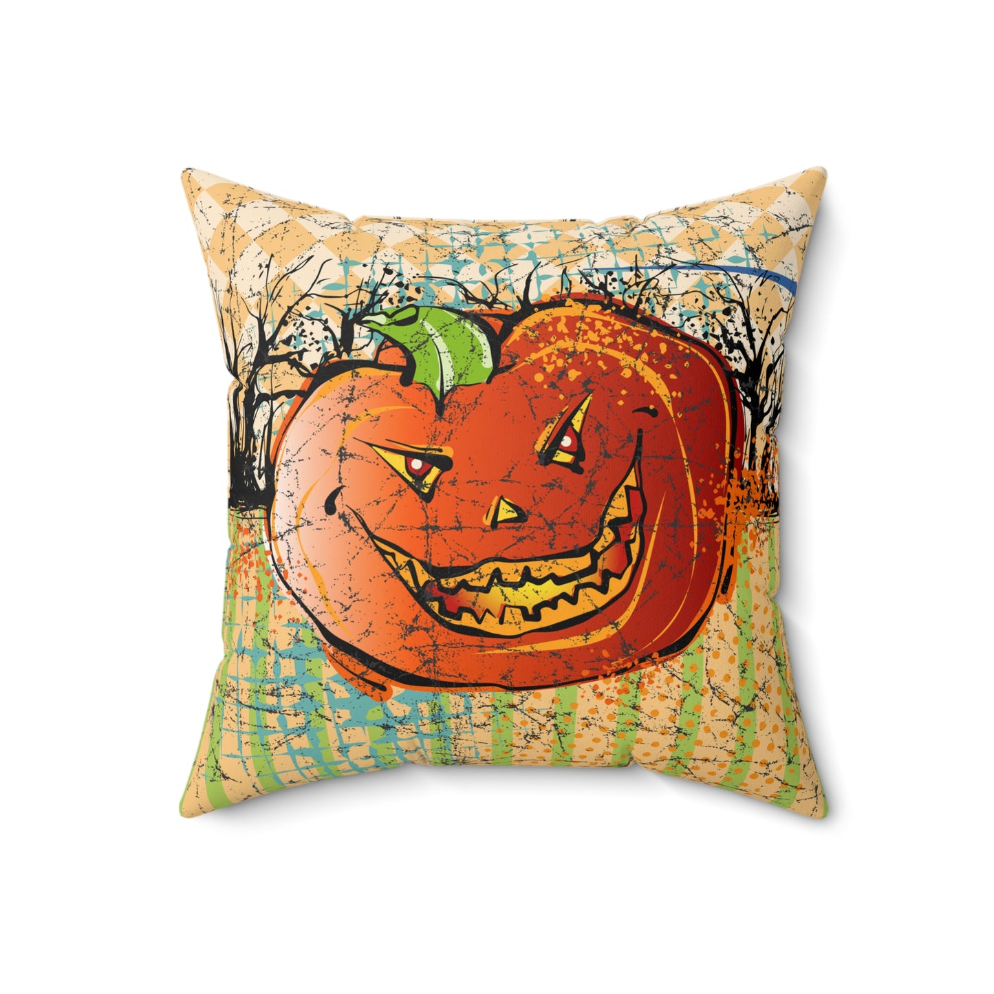 Vintage Halloween Pumpkin Graphic Pillow - MoonSong™ Collection
