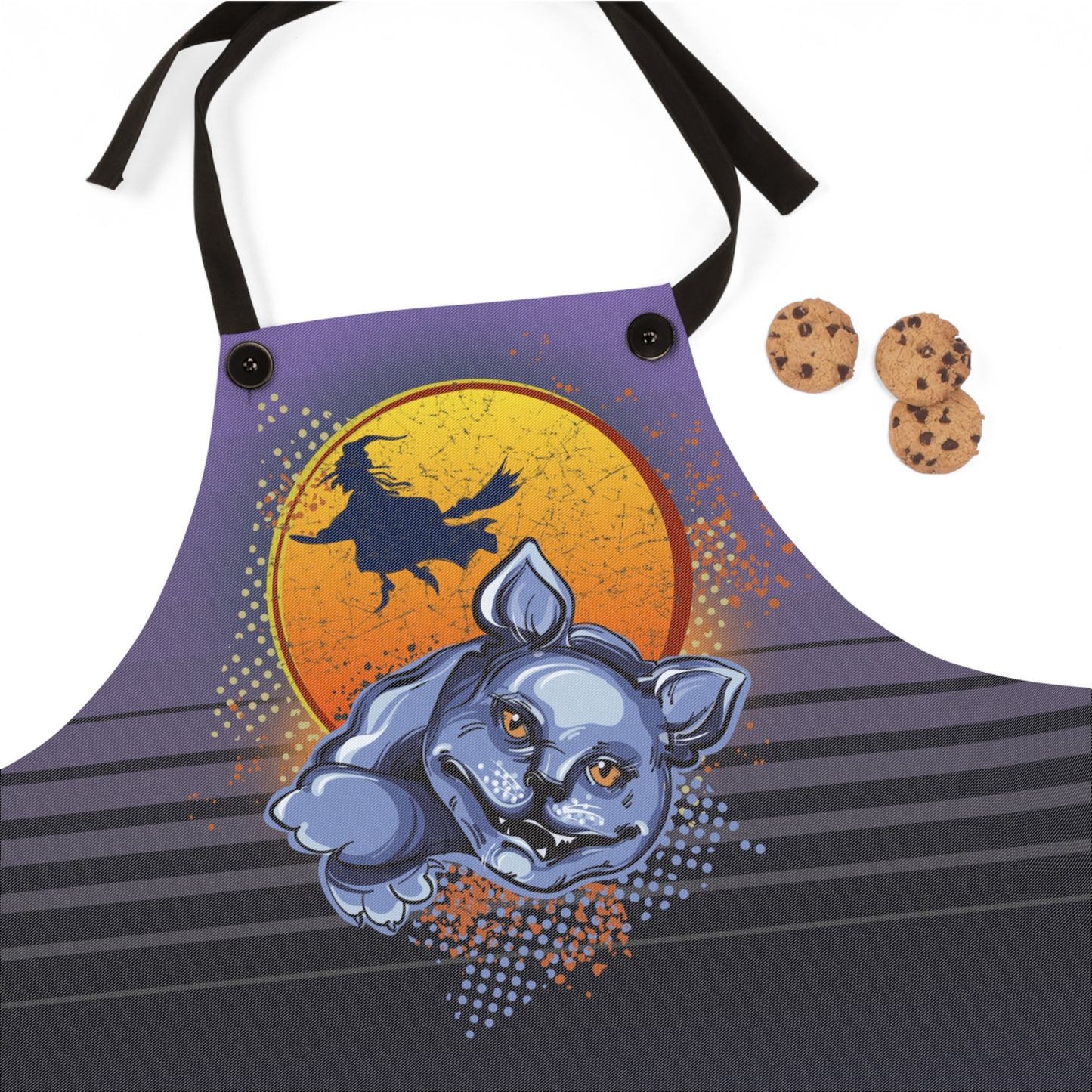Halloween Cat Graphic Apron - MoonSong® Collection