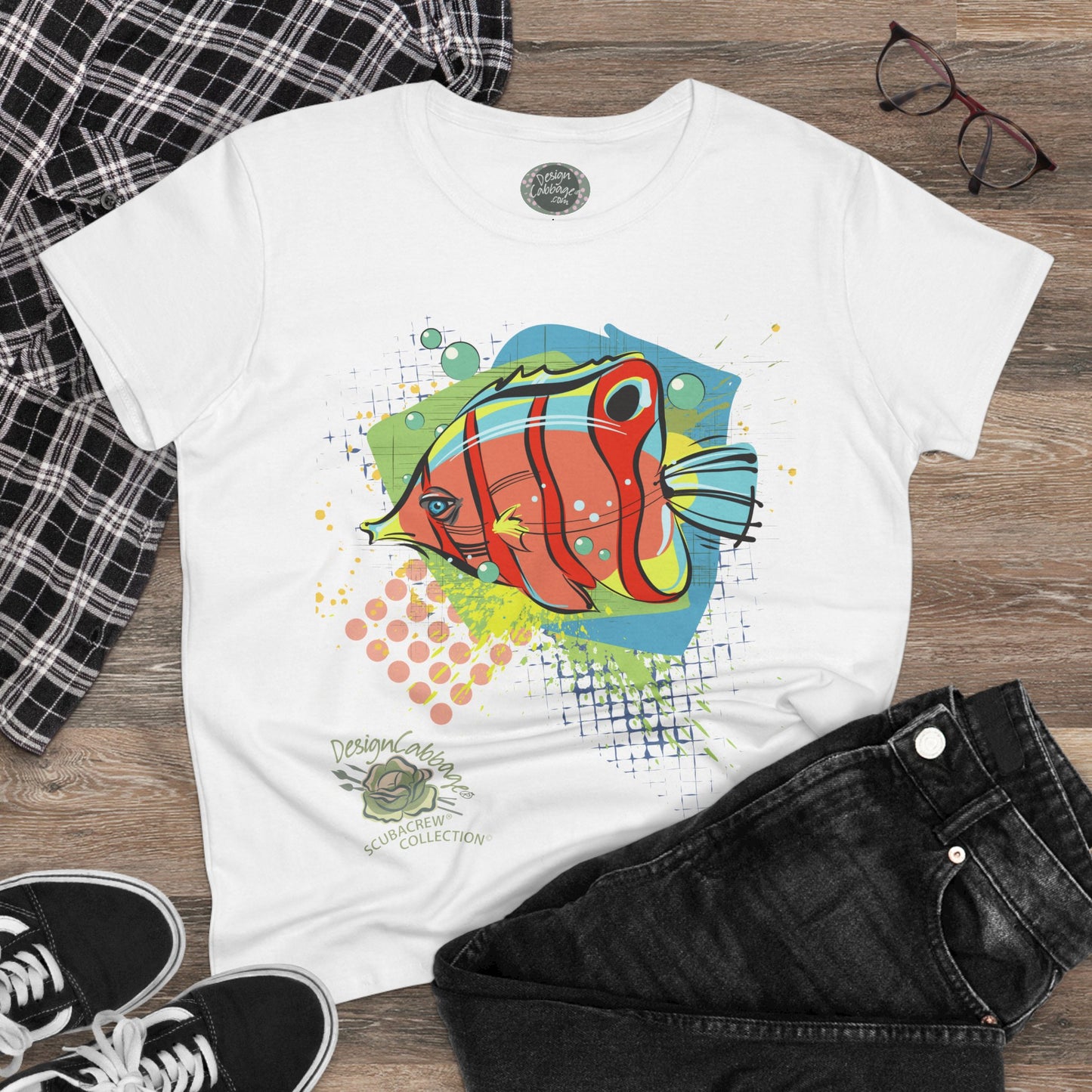 Tropical Fish Ocean Graphic T-Shirt - ScubaCrew® Collection - Women's Tee