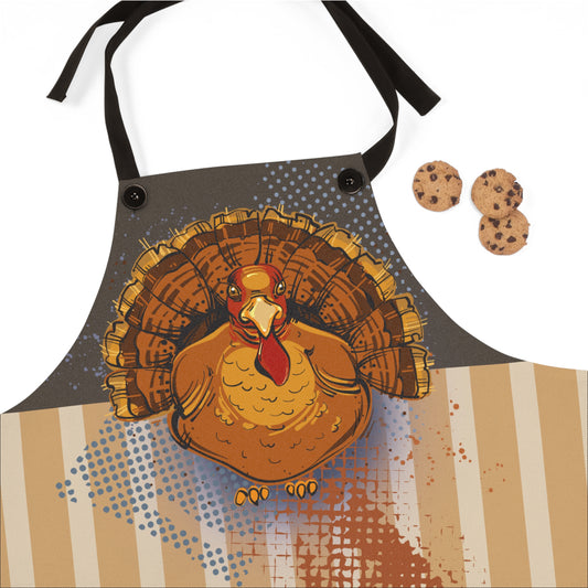 Thanksgiving Christmas Turkey Graphic Apron - MoonSong® Collection