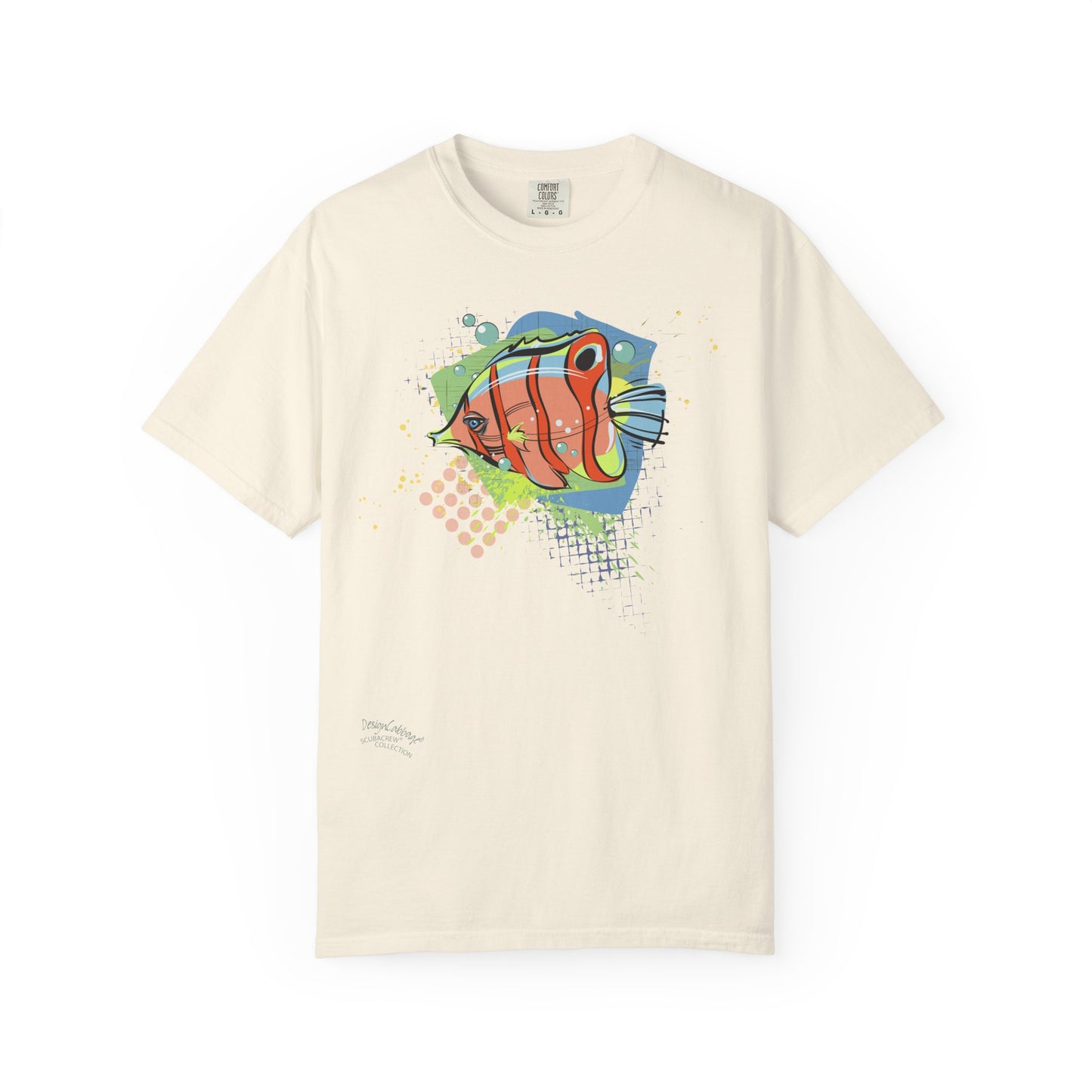 Tropical Angelfish Graphic Tee — Colorful Reef Art T-Shirt