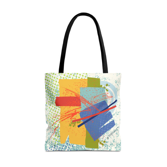 Colorful Abstract Art Graphic Tote Bag - Brush&Pen™ Collection