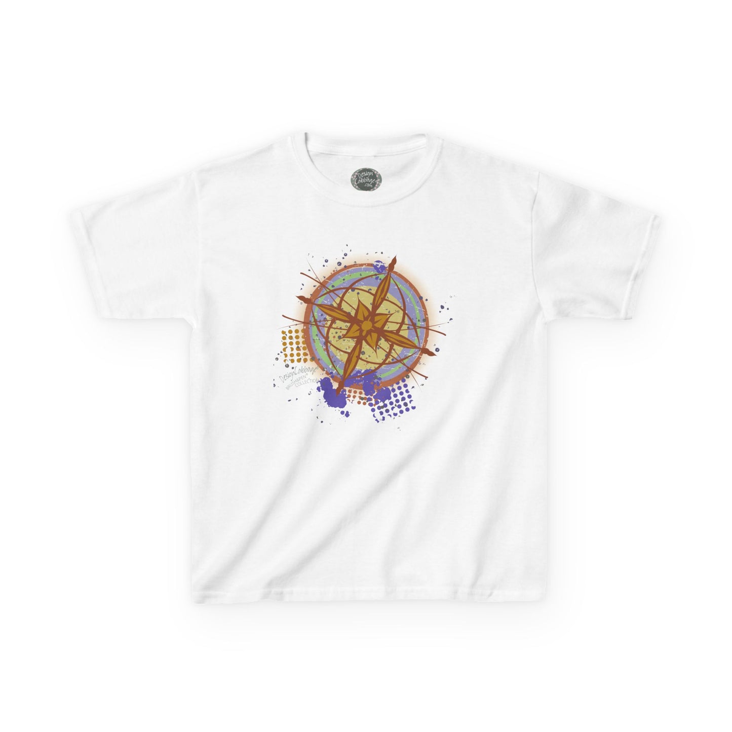 Earth Compass Graphic T-Shirt - Brush&Pen® Collection - Kids' Tee