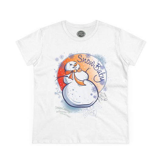 Snow Baby Graphic T-Shirt - MoonSong® Holiday Collection - Women's Tee