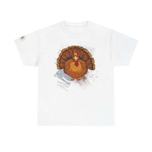 Thanksgiving Christmas Turkey Gobbler Graphic T-Shirt - MoonSong® Holiday Collection - Unisex-Fit Tee