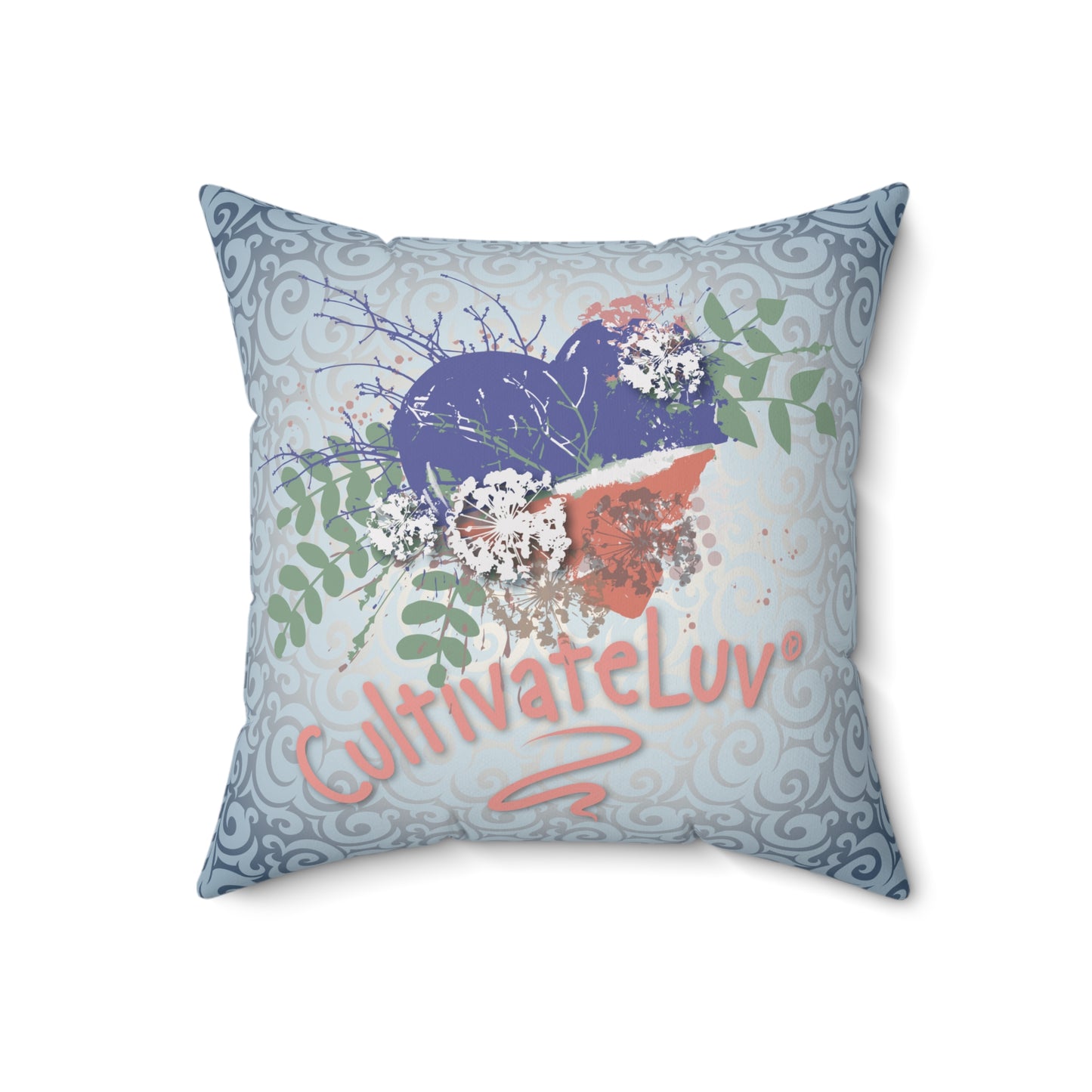 Garden Heart Throw Pillow - CultivateLuv™ Collection