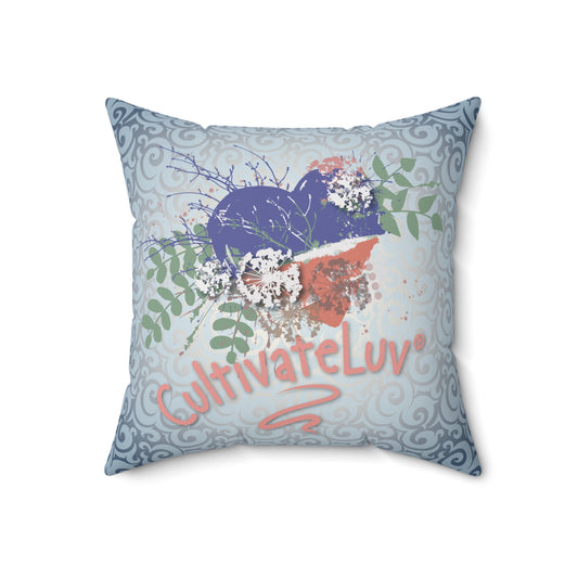Garden Heart Throw Pillow - CultivateLuv™ Collection