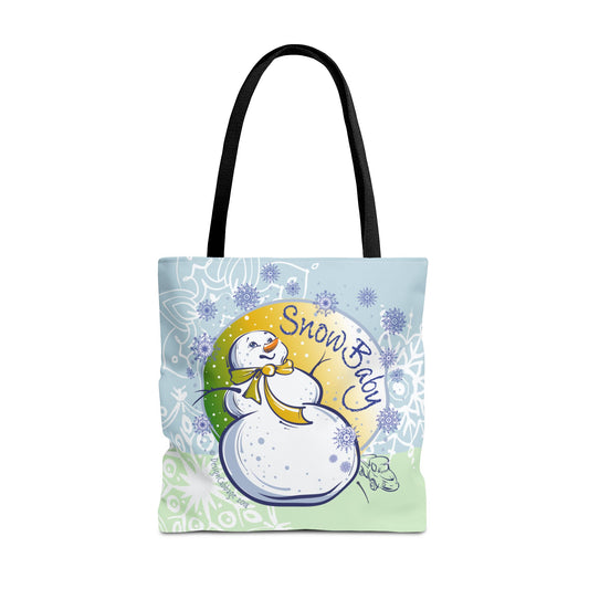 Snow Baby Christmas Graphic Tote Bag - MoonSong™ Collection