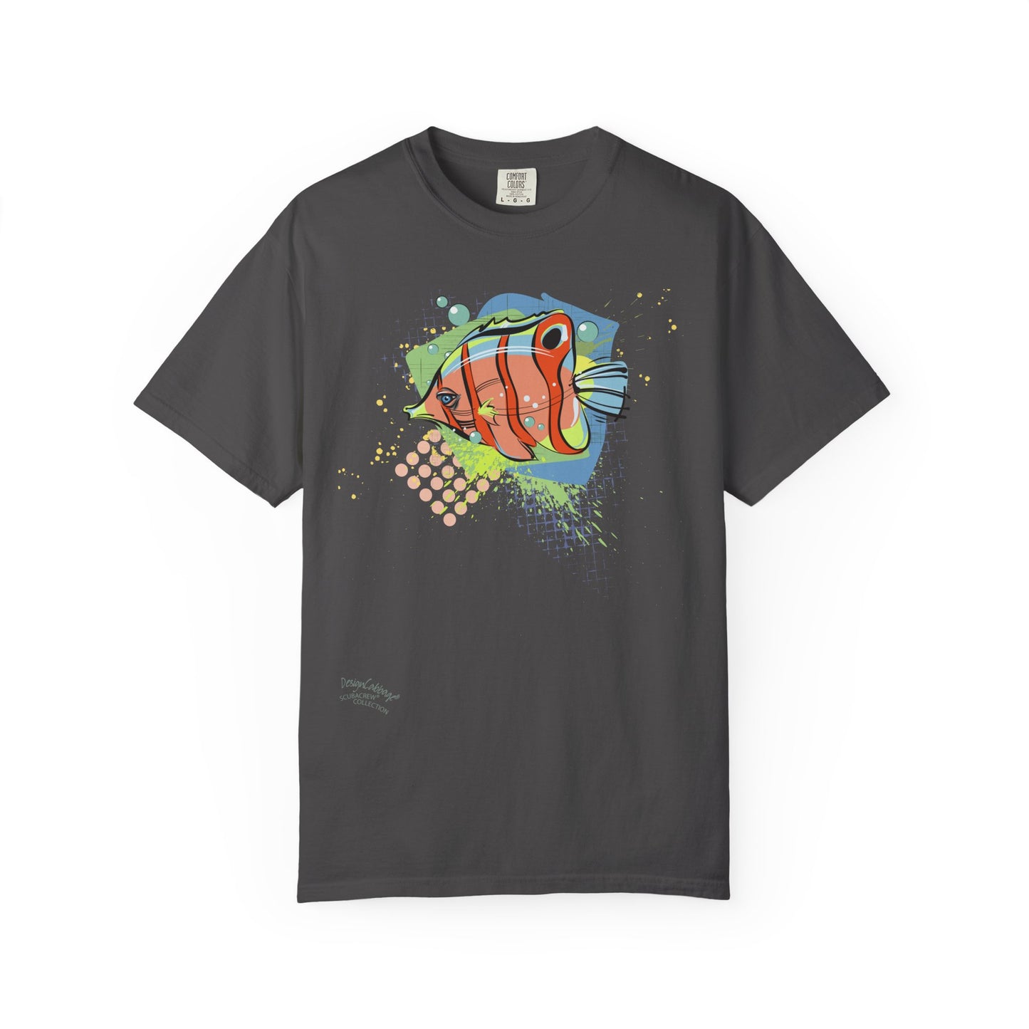 Tropical Angelfish Graphic Tee — Colorful Reef Art T-Shirt