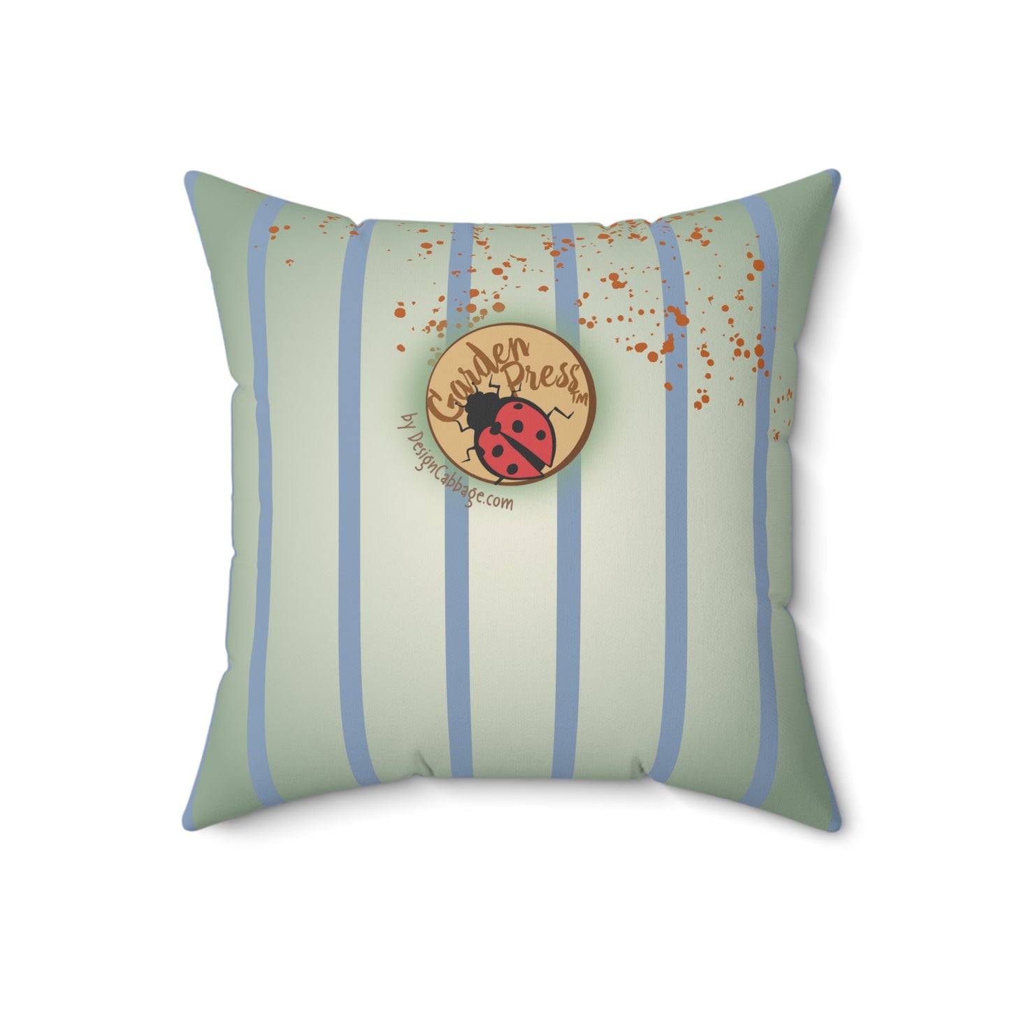 Bunny Rabbit Garden Graphic Throw Pillow - GardenPress™ Collection