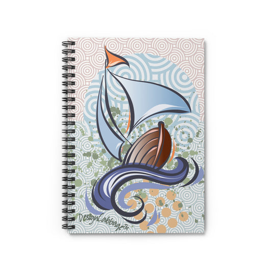 Sailboat Nautical Graphic Notebook Journal - BoatBird™ Collection