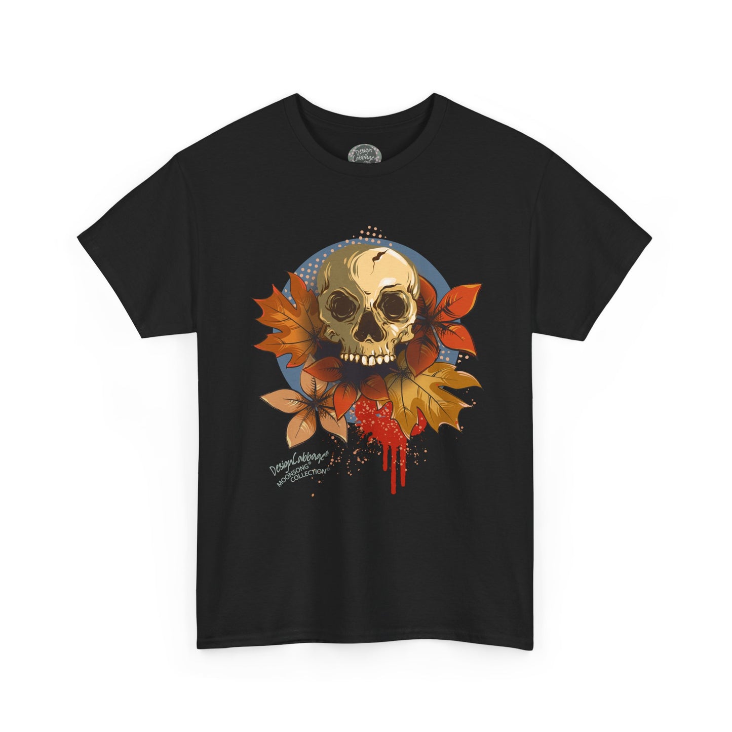 Halloween and Fall Scary Skull Graphic T-Shirt - MoonSong® Holiday Collection - Unisex Tee
