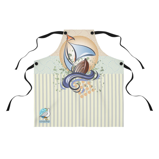 Sailboat Graphic Apron - BoatBird® Collection