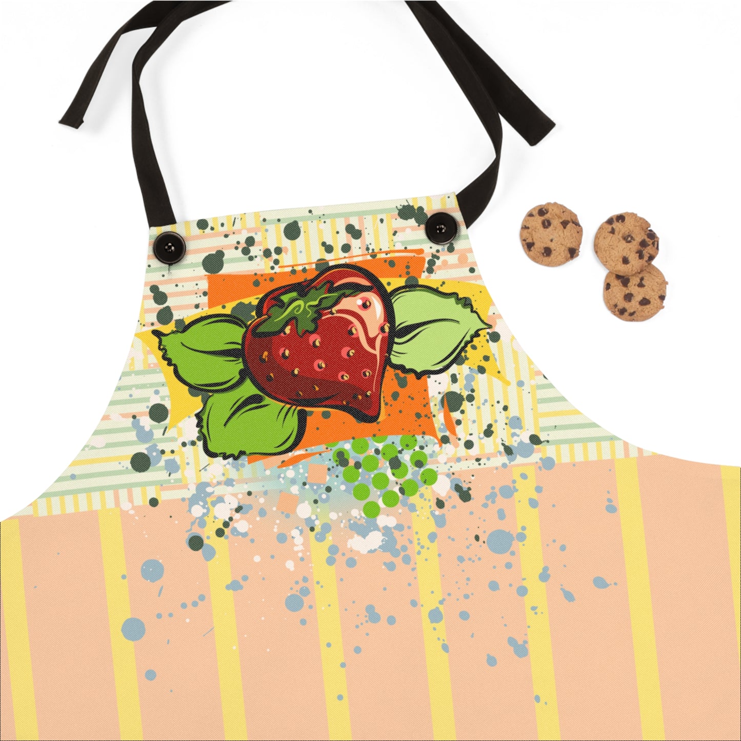 Strawberry Garden Graphic Apron - I Be Vegan® Collection