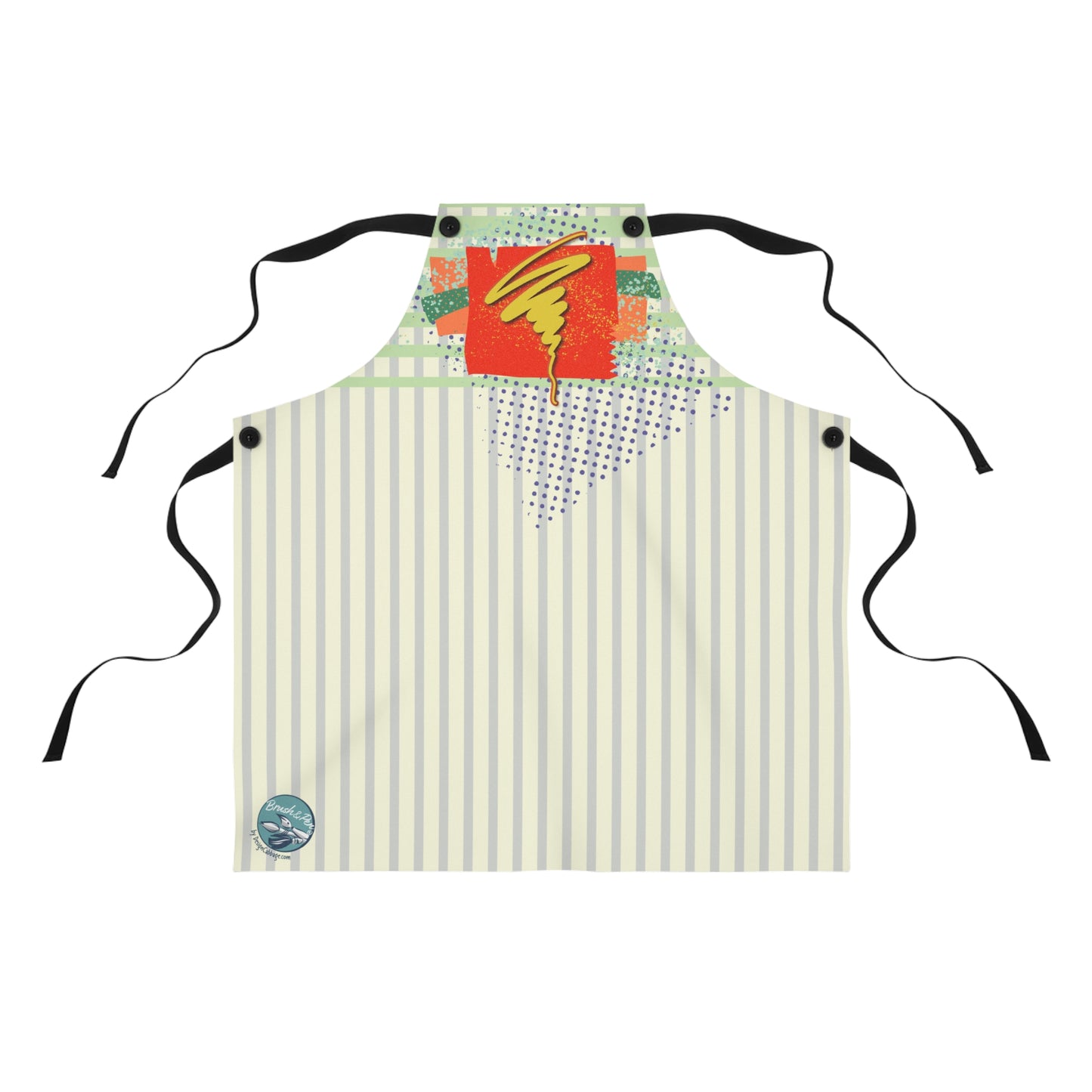 Abstract Art Whirlwind Graphic Apron - Brush&Pen® Collection