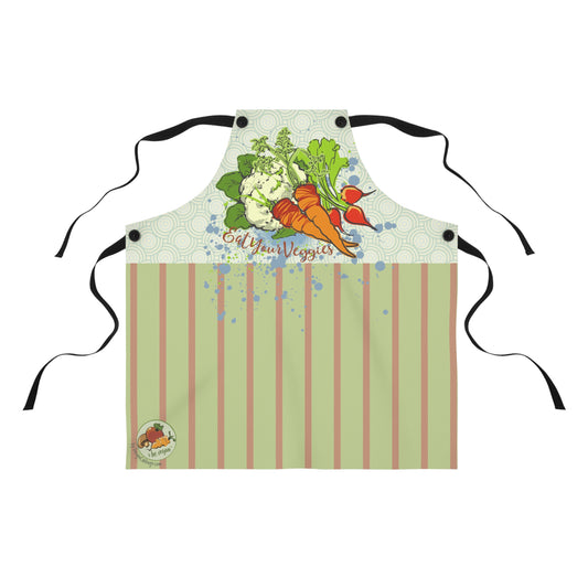 Vegetable Garden Graphic Apron - I Be Vegan® Collection
