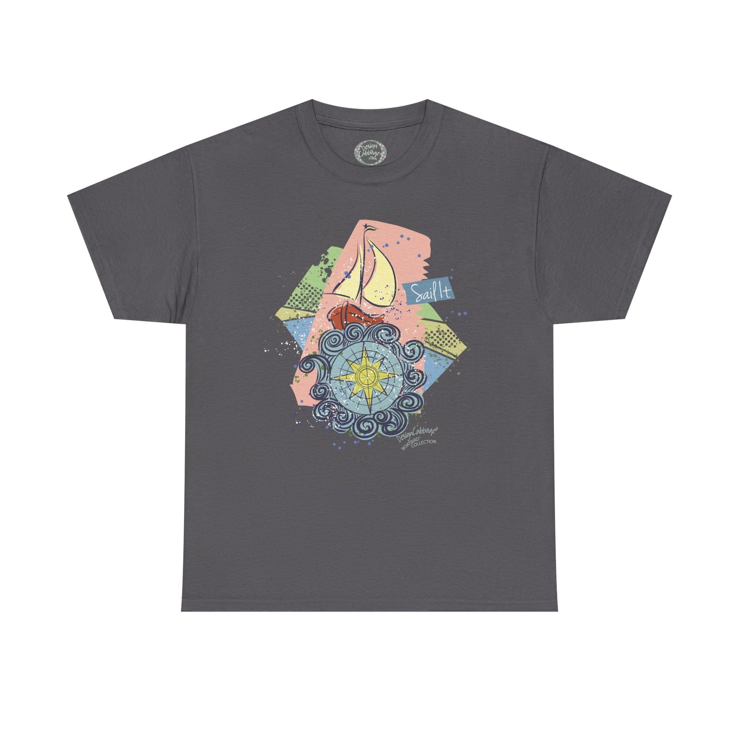 Sailboat Graphic T-Shirt - BoatBird® Collection - Unisex-Fit Tee
