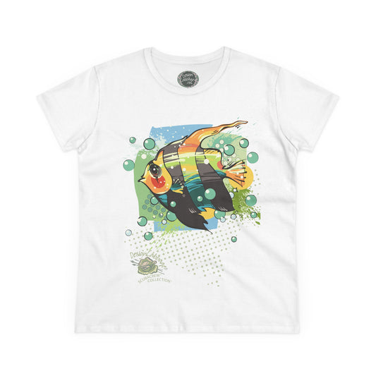 Tropical Fish Art Graphic T-Shirt - ScubaCrew® Collection - Women's Tee