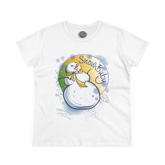 Snow Baby Graphic T-Shirt - MoonSong® Holiday Collection - Women's Tee