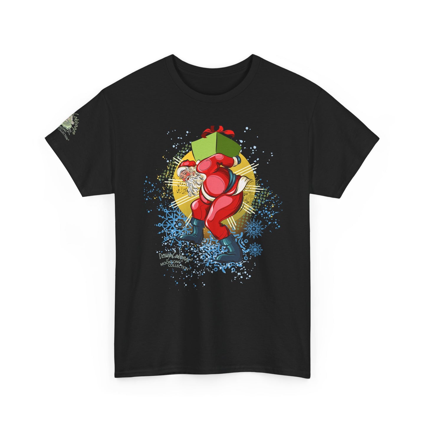 Happy Dancing Santa Graphic T-Shirt - MoonSong® Holiday Collection - Unisex-Fit Tee