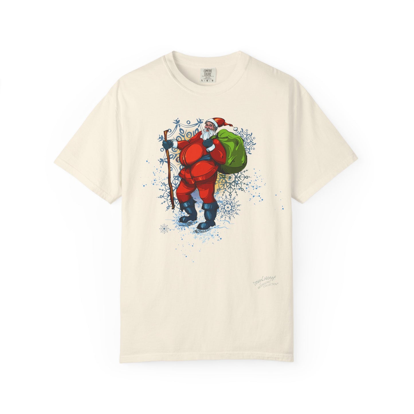 Vintage Christmas Hiking Santa Unisex Graphic T-Shirt — MoonSong® Collection