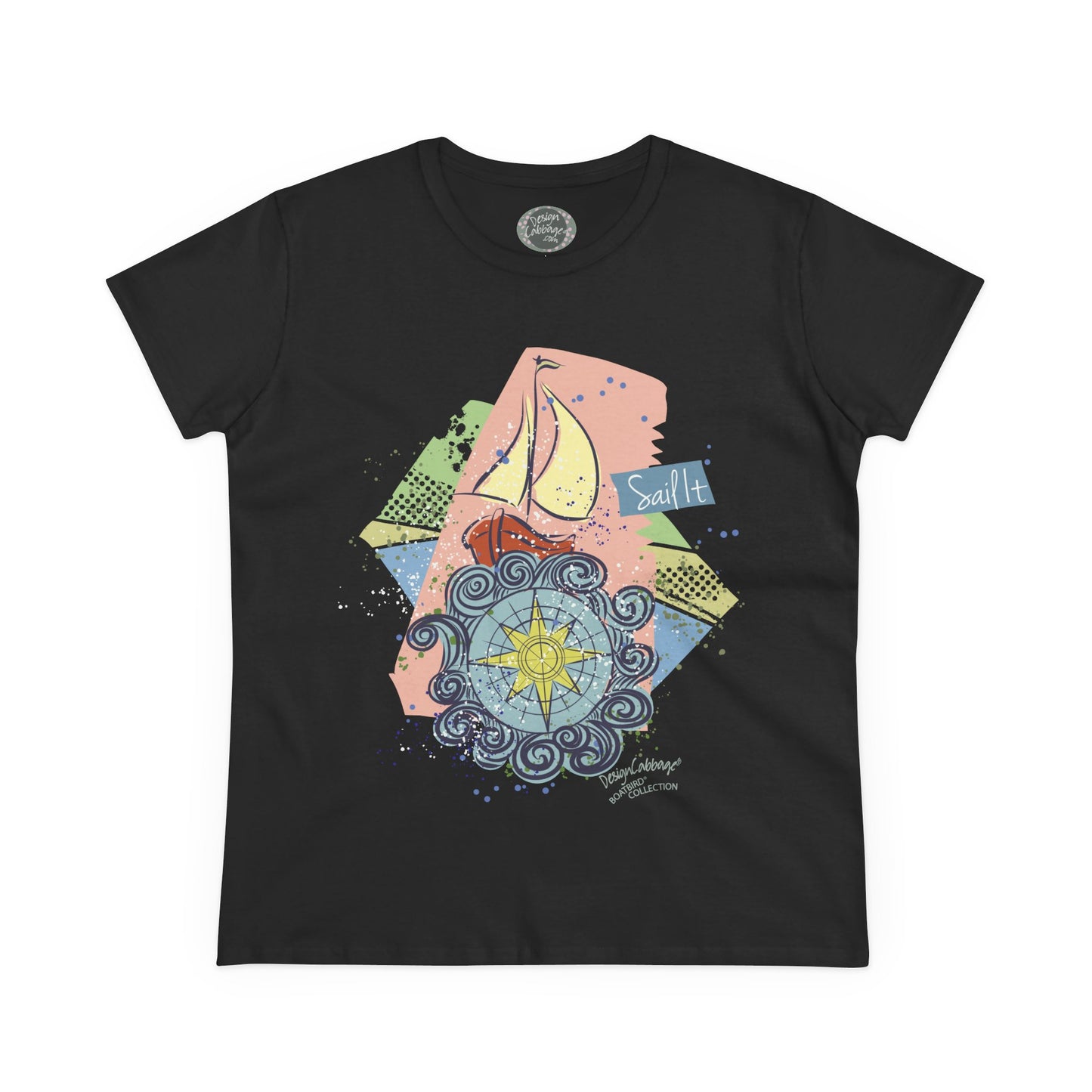 Sailboat Graphic T-Shirt - BoatBird® Collection - Women's Tee