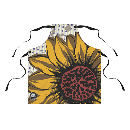 Sunflower Graphic Apron - VintageInk® Collection