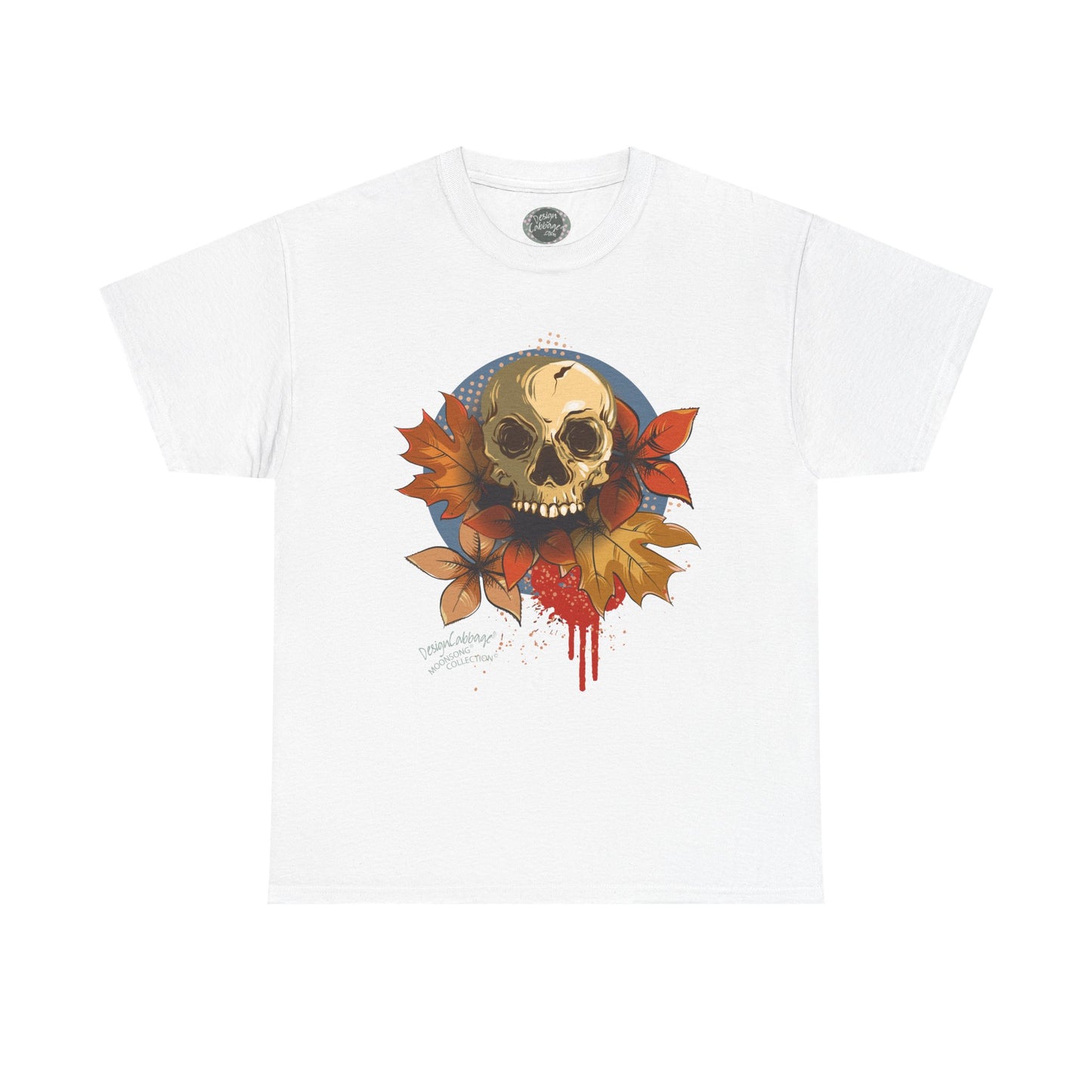 Halloween and Fall Scary Skull Graphic T-Shirt - MoonSong® Holiday Collection - Unisex Tee