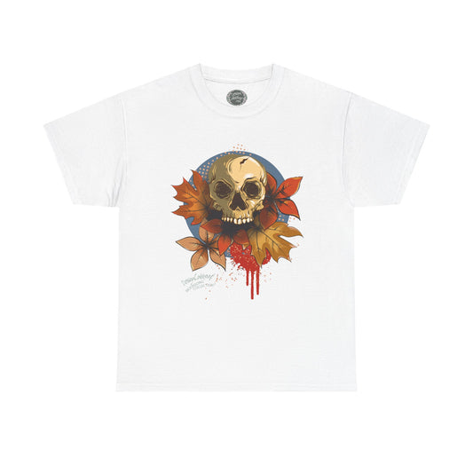 Halloween and Fall Scary Skull Graphic T-Shirt - MoonSong® Holiday Collection - Unisex Tee
