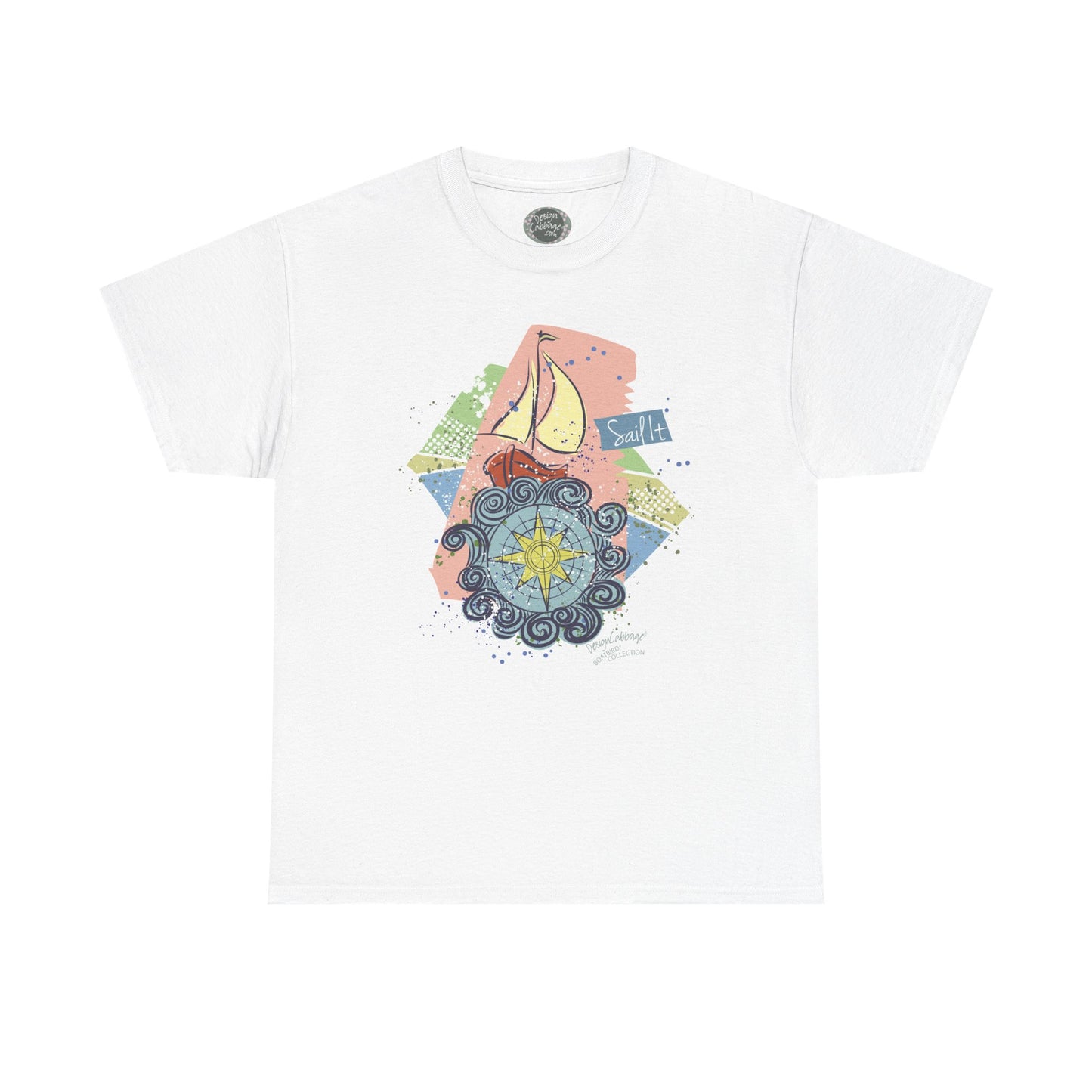 Sailboat Graphic T-Shirt - BoatBird® Collection - Unisex-Fit Tee