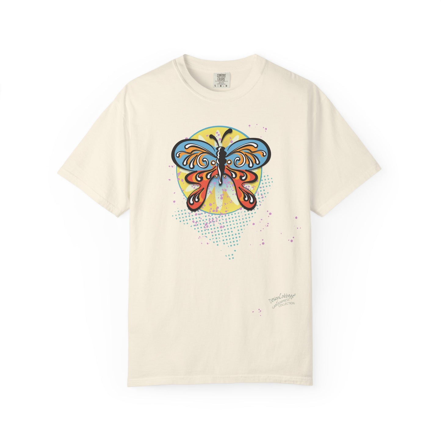 Colorful Retro Psychedelic Butterfly Unisex Graphic T-Shirt — GardenPress® Collection