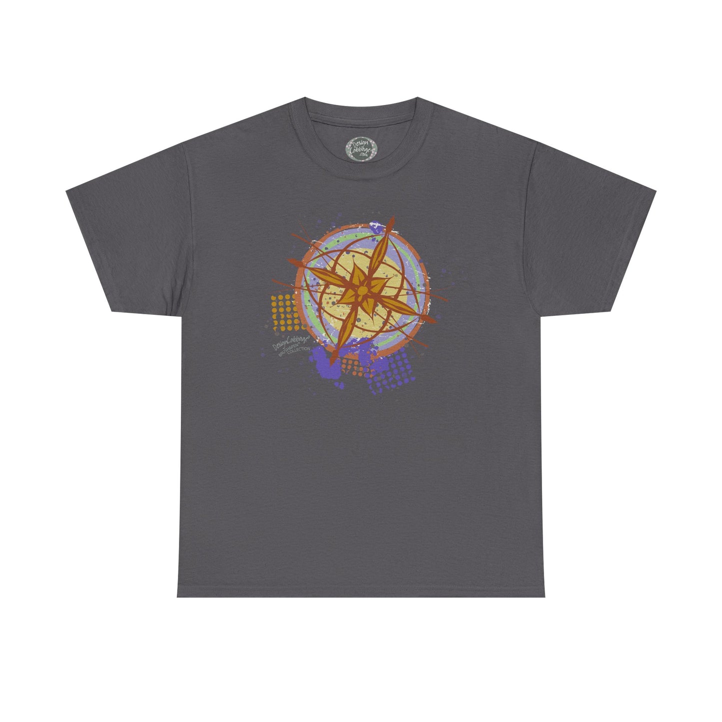 Earth Compass Graphic T-Shirt - Brush&Pen® Collection - Unisex-Fit Tee