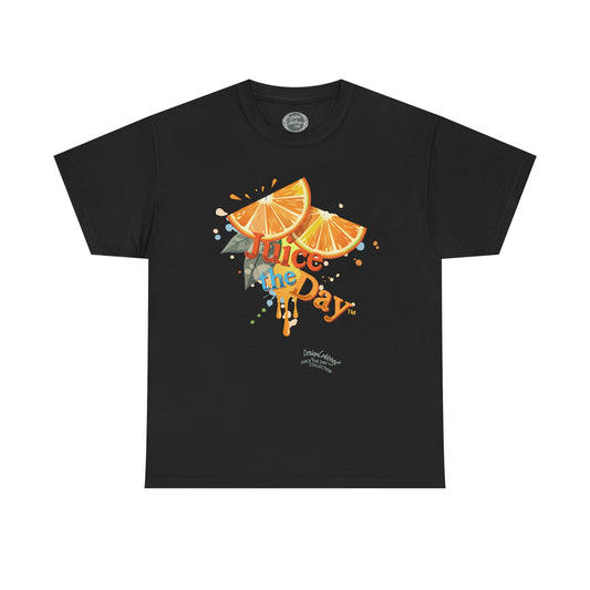 Juice The Day™ Tee – Retro Orange Slice Graphic T-Shirt