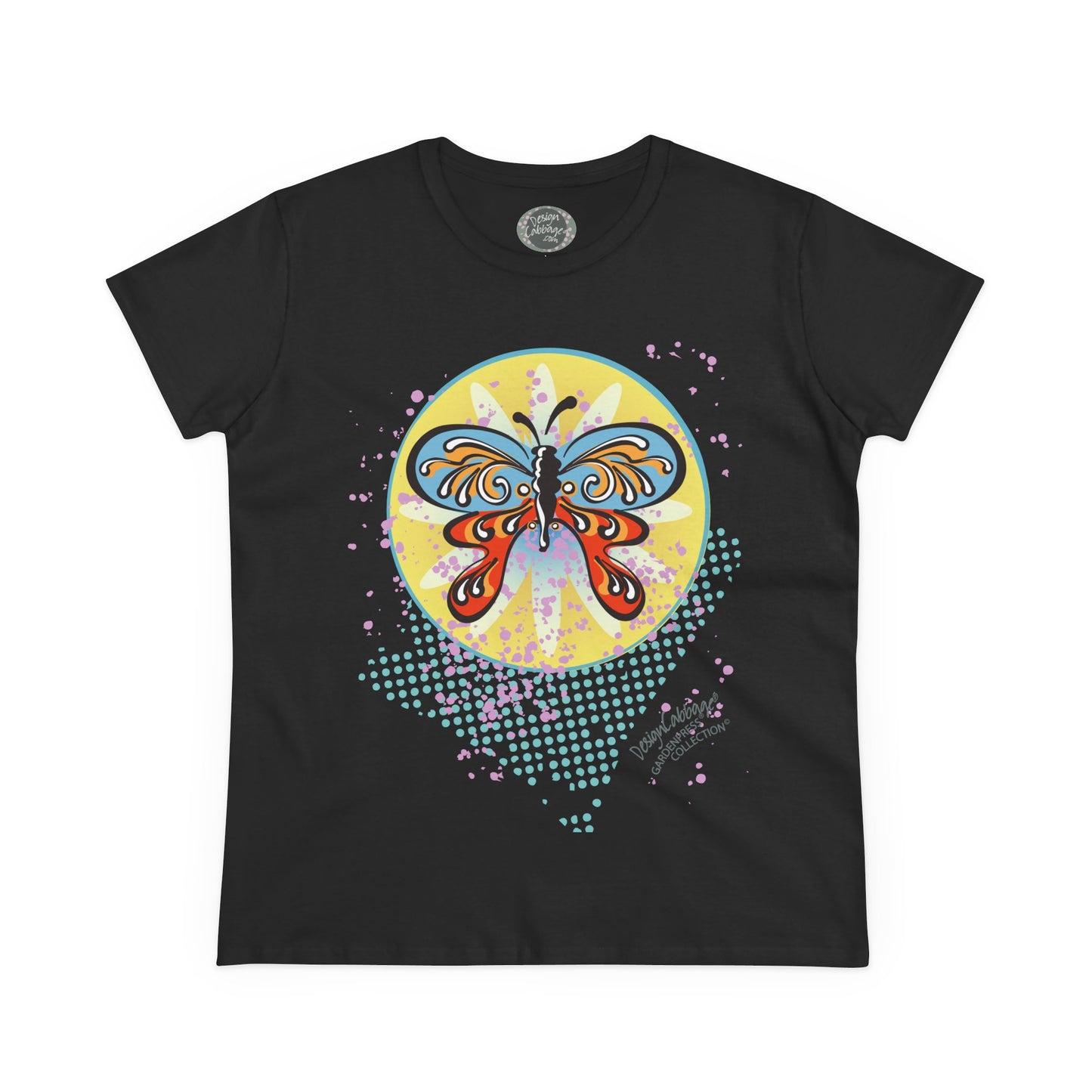 Butterfly Garden Graphic T-Shirt - GardenPress® Collection - Women's Tee