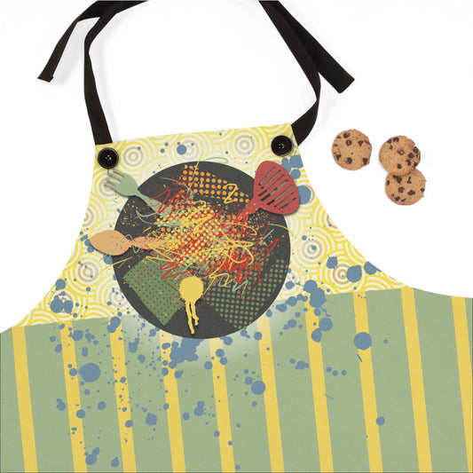 Kitchen Chaos Graphic Apron - I Be Vegan® Collection