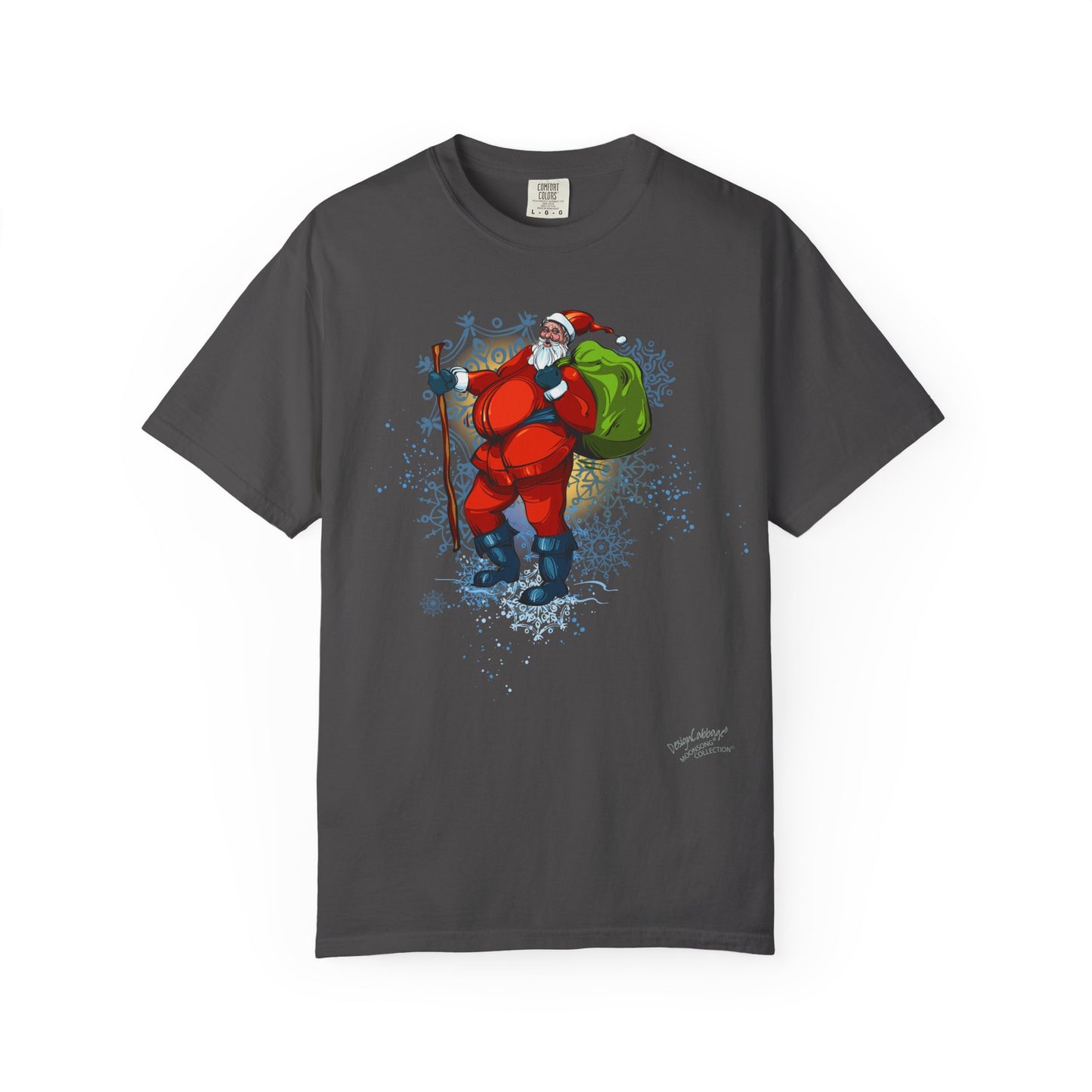 Vintage Christmas Hiking Santa Unisex Graphic T-Shirt — MoonSong® Collection