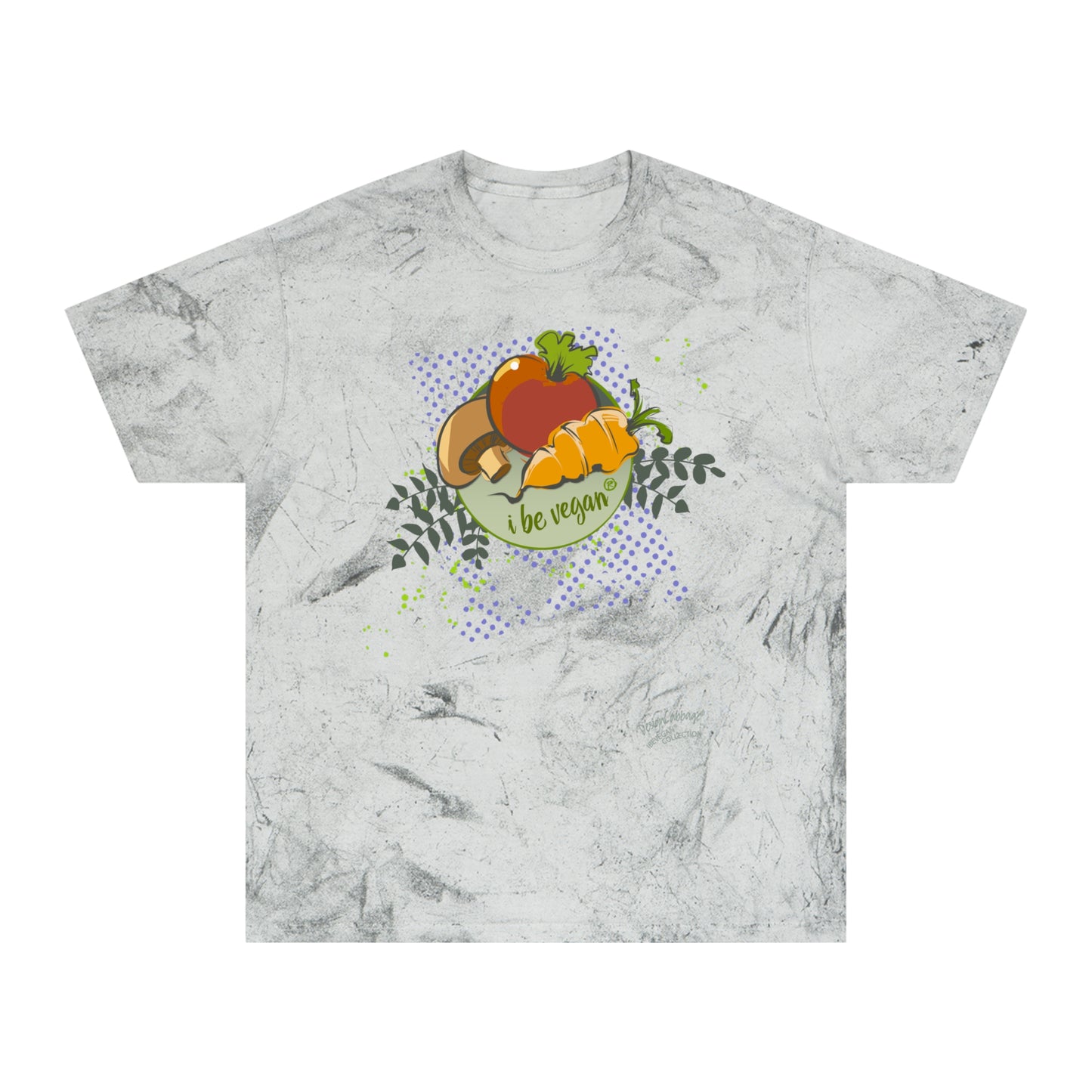 Vegan Harvest Graphic T-Shirt — "Be Vegan" Fruit & Veggie Design