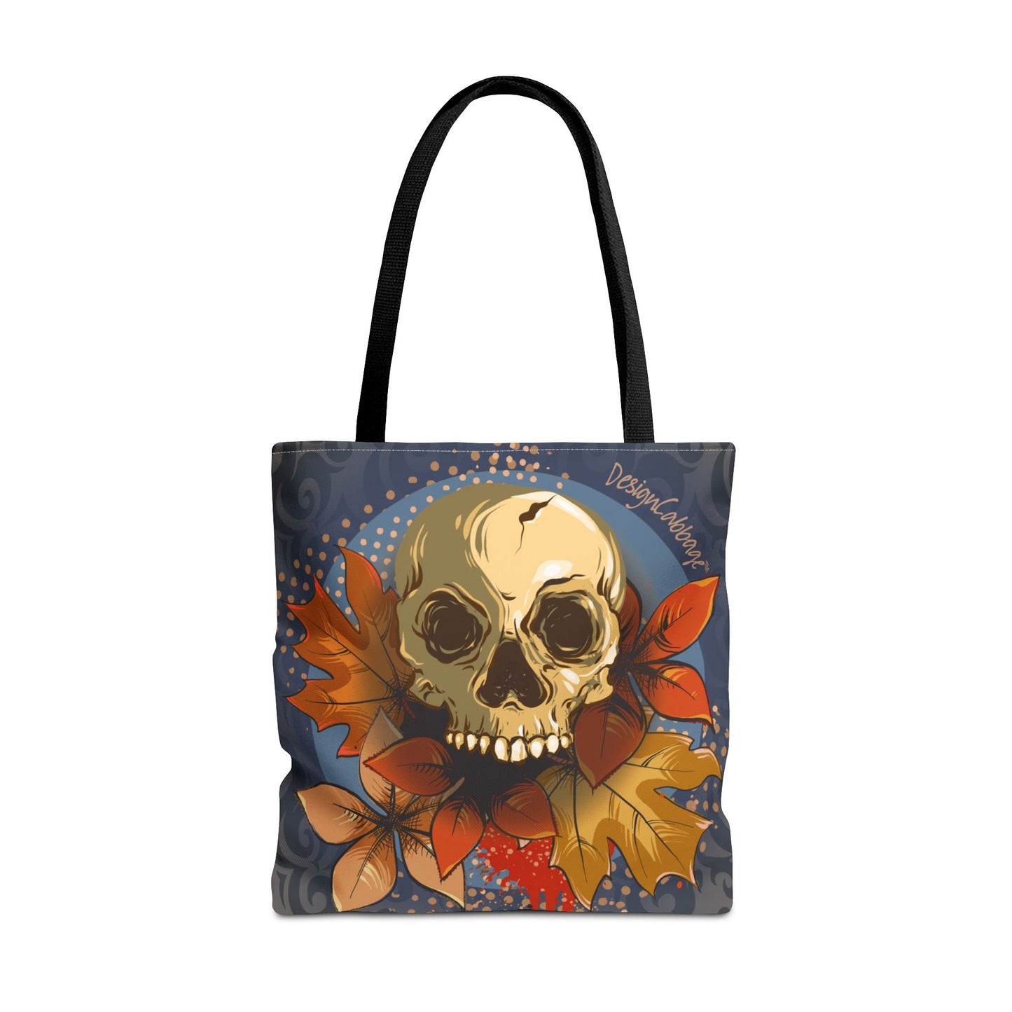 Halloween and Fall Scary Skull Graphic Tote Bag - MoonSong™ Collection
