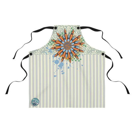 Crayon Mandala Graphic Apron - Brush&Pen® Collection