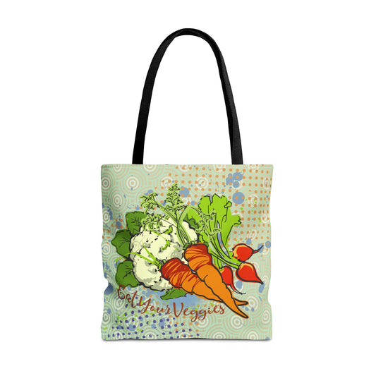 Vegetable Garden Graphic Tote Bag - I Be Vegan™ Collection