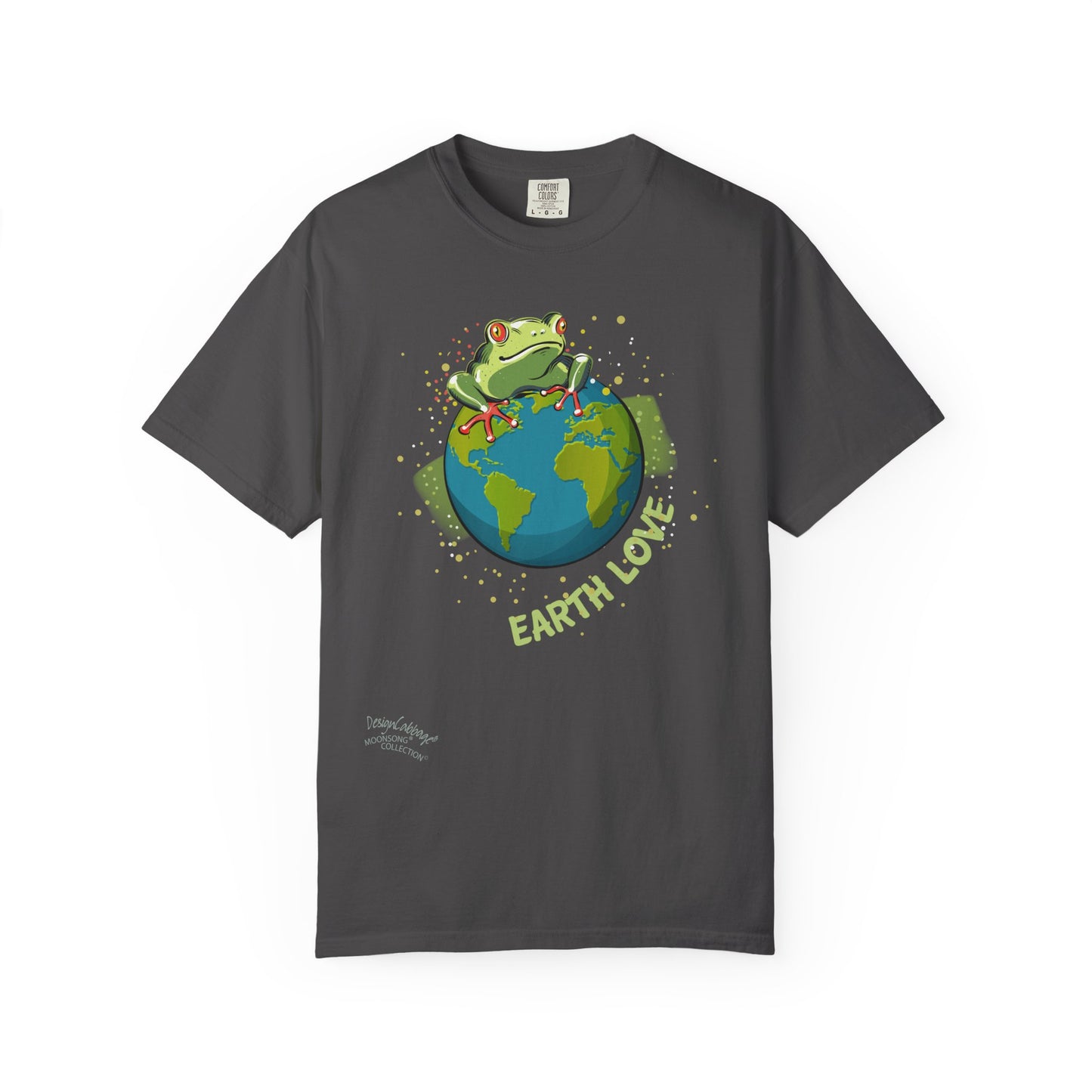 Earth Love T-Shirt — Frog on Globe Eco Graphic Tee