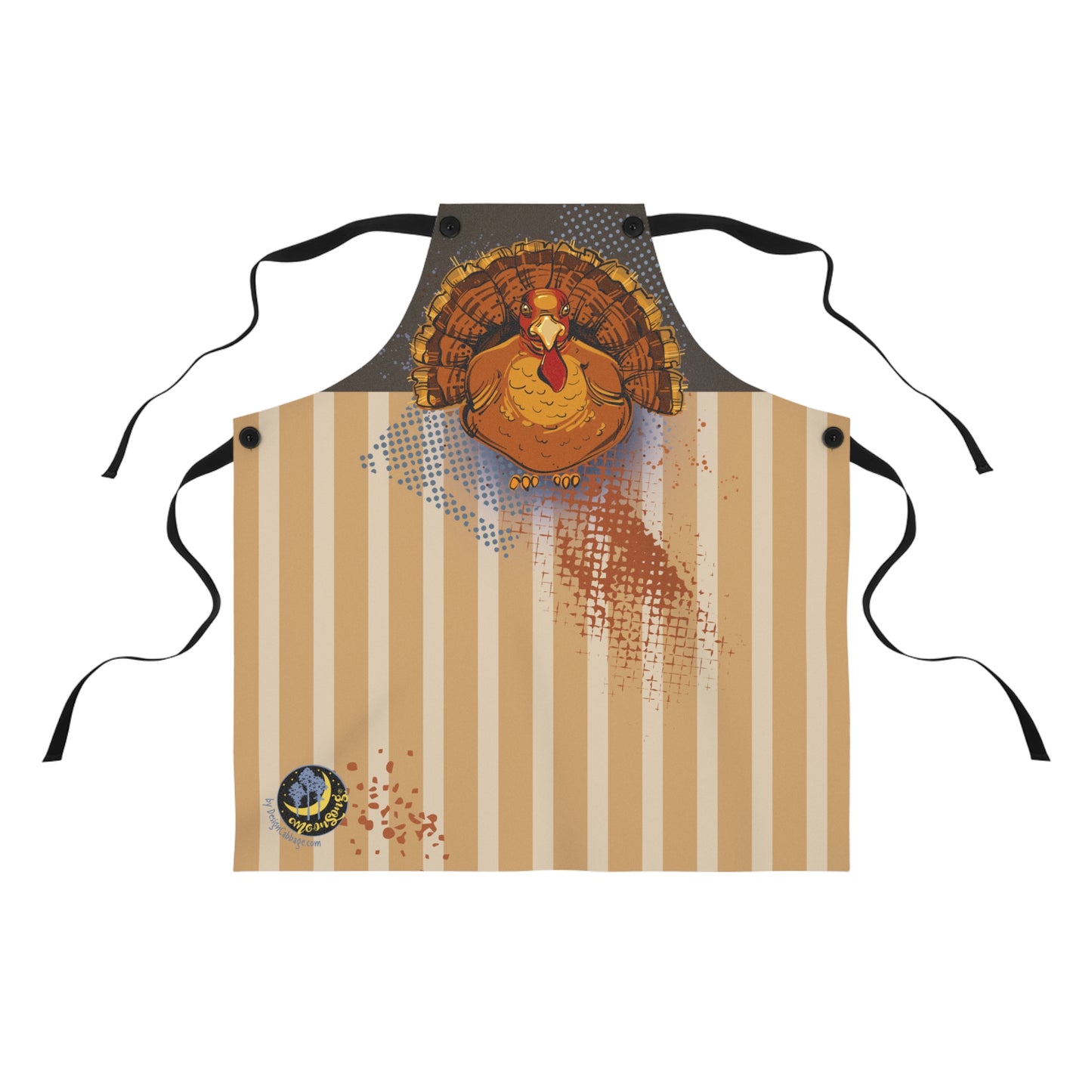 Thanksgiving Christmas Turkey Graphic Apron - MoonSong® Holiday Collection