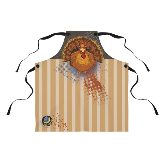 Thanksgiving Christmas Turkey Graphic Apron - MoonSong® Collection