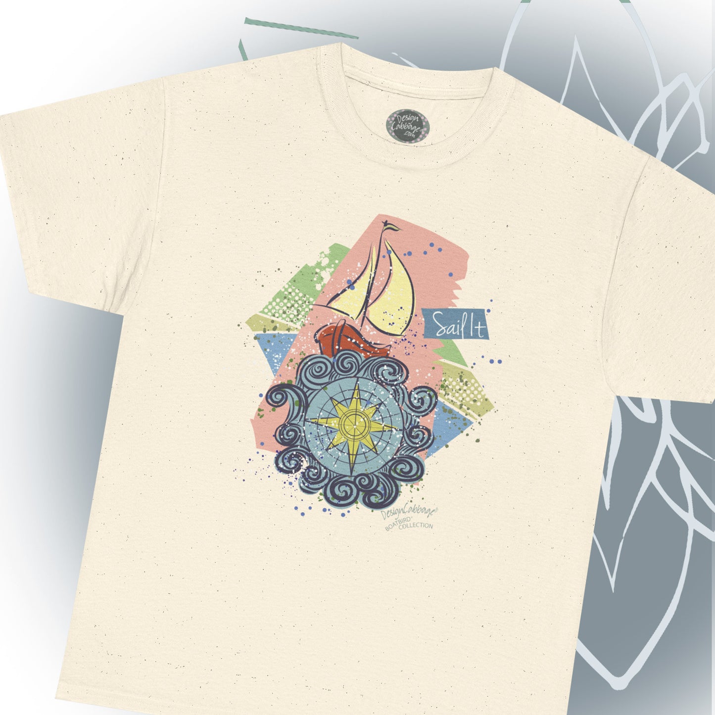 Sailboat Graphic T-Shirt - BoatBird® Collection - Unisex-Fit Tee