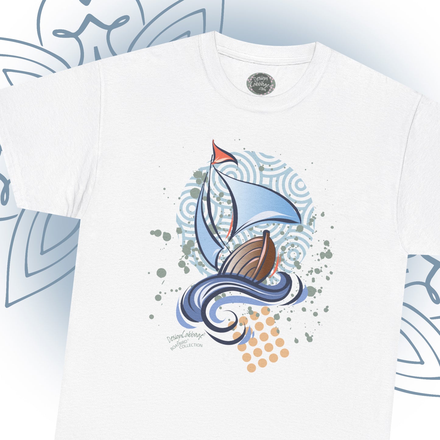 Sailboat Graphic T-Shirt - BoatBird® Collection - Unisex-Fit Tee