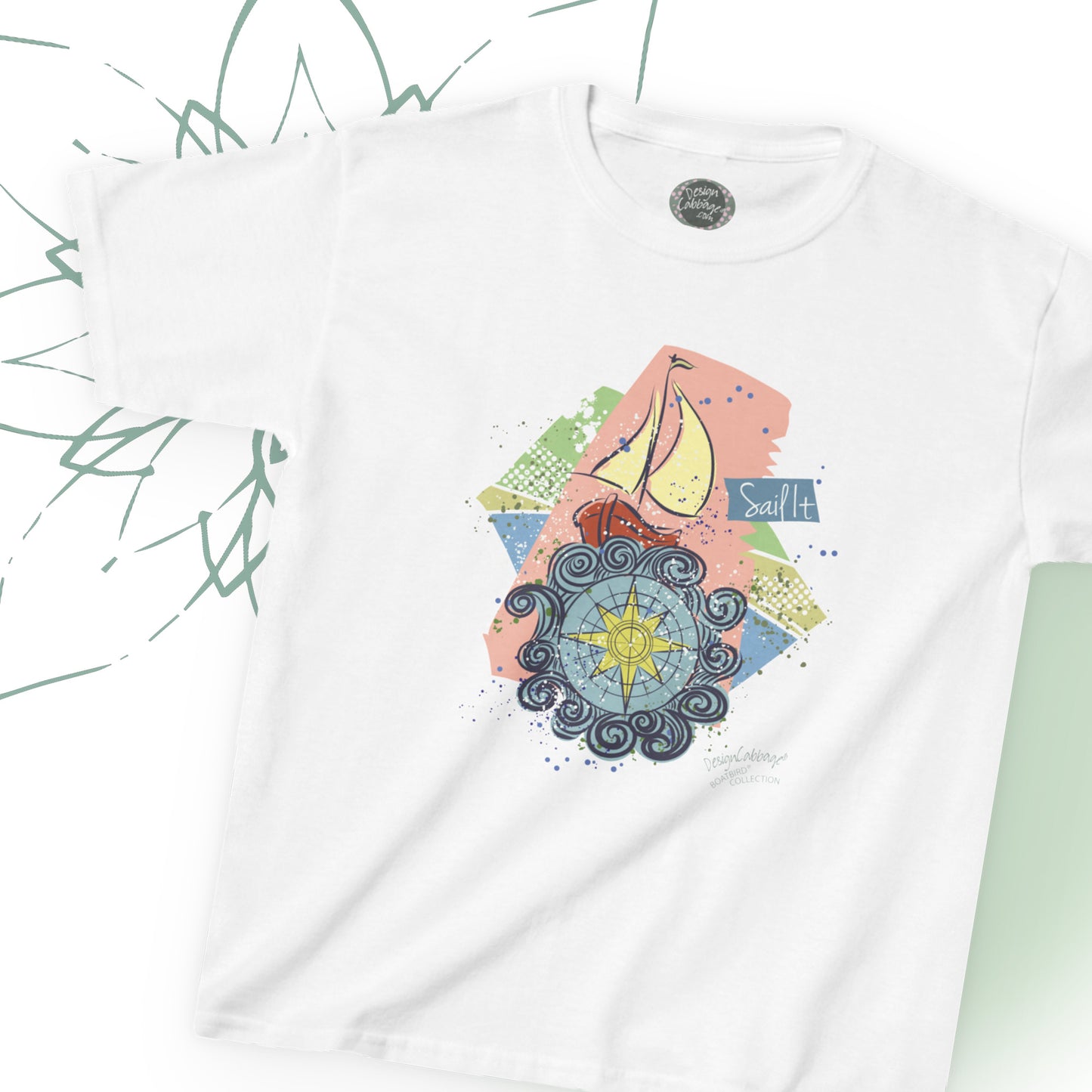 Sailboat Graphic T-Shirt - BoatBird® Collection - Kids' Tee
