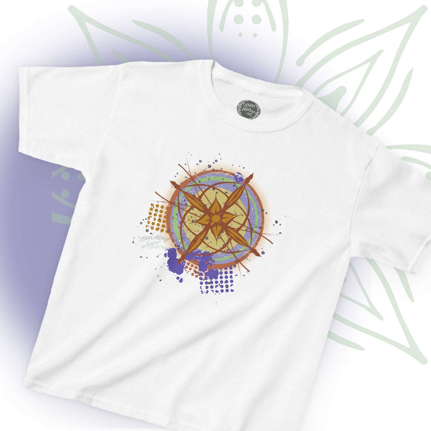 Earth Compass Graphic T-Shirt - Brush&Pen® Collection - Kids' Tee