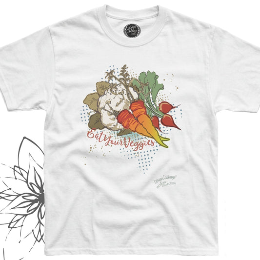 Vegetable Garden Graphic T-Shirt - I Be Vegan® Collection- Unisex-Fit Tee